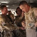 CG and Sgt. Maj. of 3rd MAW Take Familiarization Flight Aboard a British CH-47 Chinook