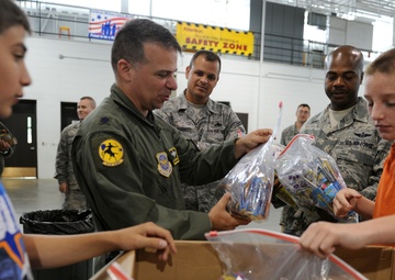 Students, Airmen share day to remember