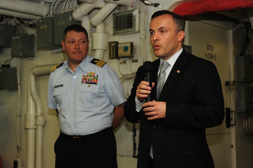 Coast Guard Cutter Dallas Visited by Republic of Georgia's Ambassador to the United States