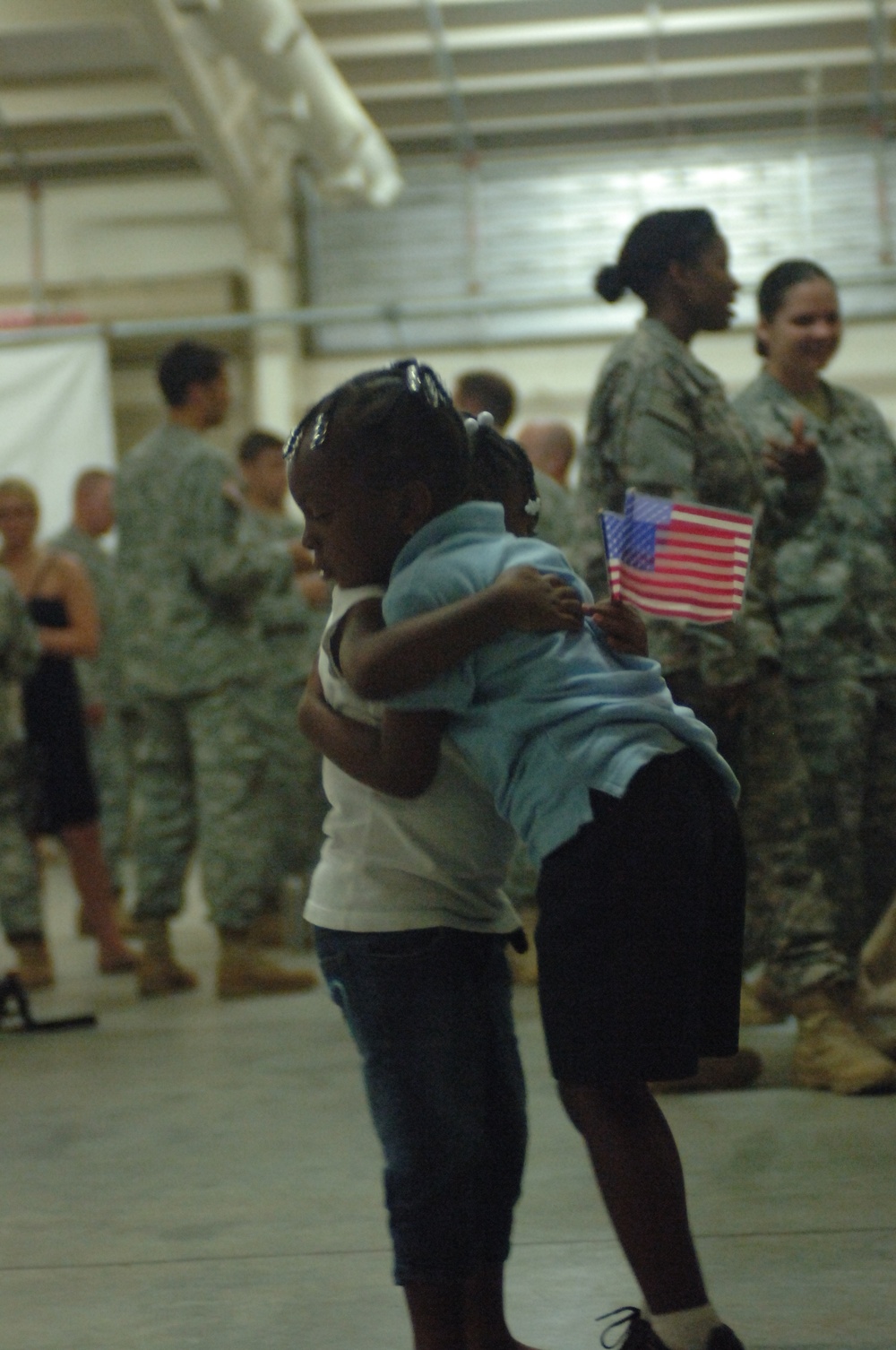 Farewell Hugs at Fort Bragg's Green Ramp