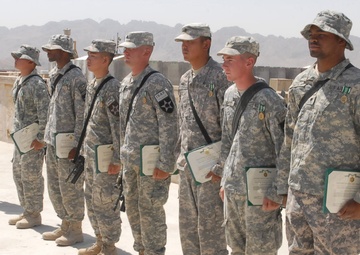 Soldiers receive recognition for work in Afghanistan