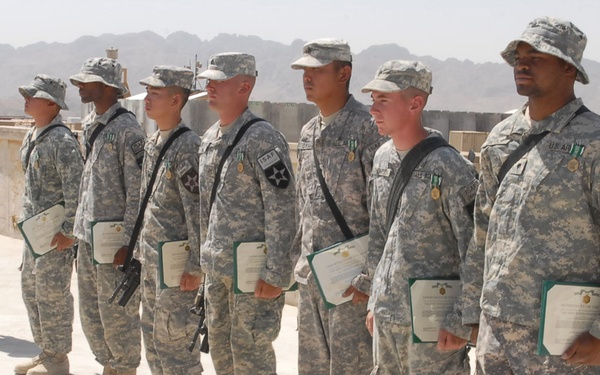Soldiers receive recognition for work in Afghanistan