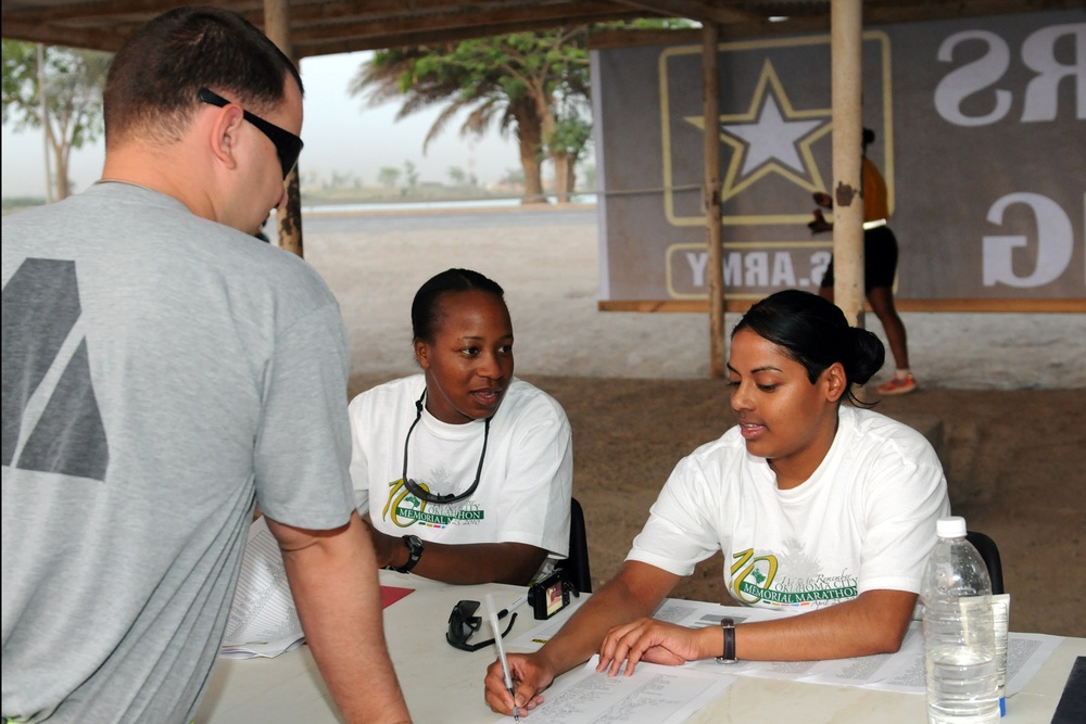 Service members celebrate 235th Army birthday with...a run: 7k run, walk commemorates Army birthday