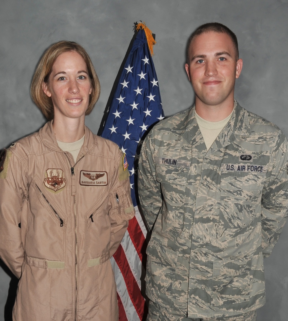 Deployed Brother, Sister in Arms Reunite at Southwest Asia Base