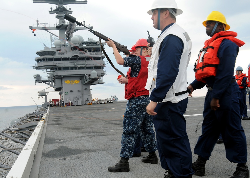 USS George H.W. Bush action