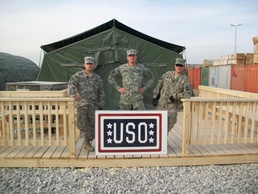 447th Military Policemen Build Deck, Amenities on Bagram Airfield