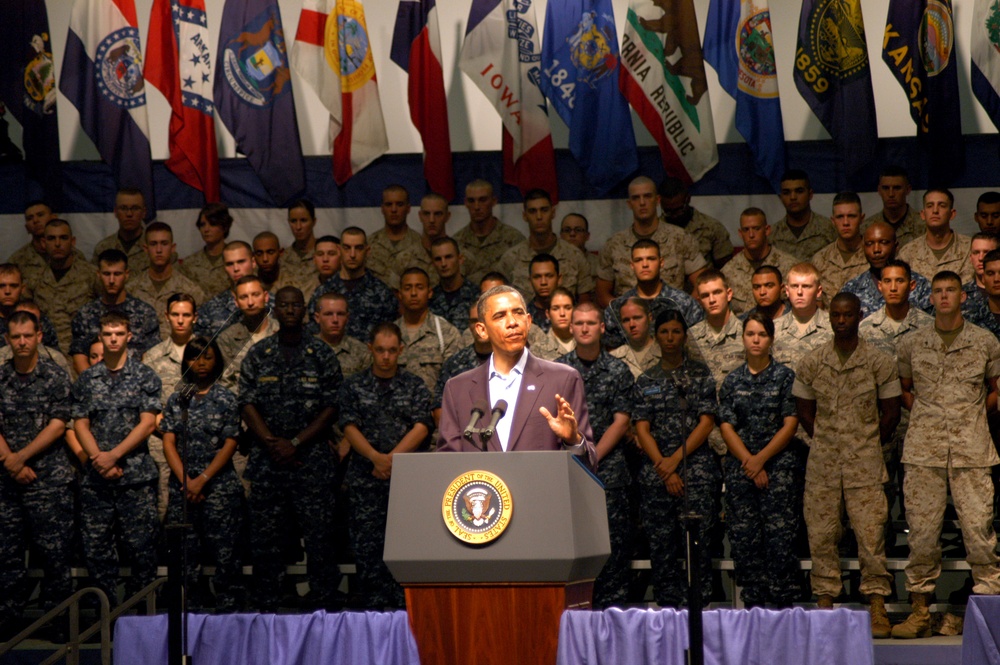 President Barack Obama Address Service Members