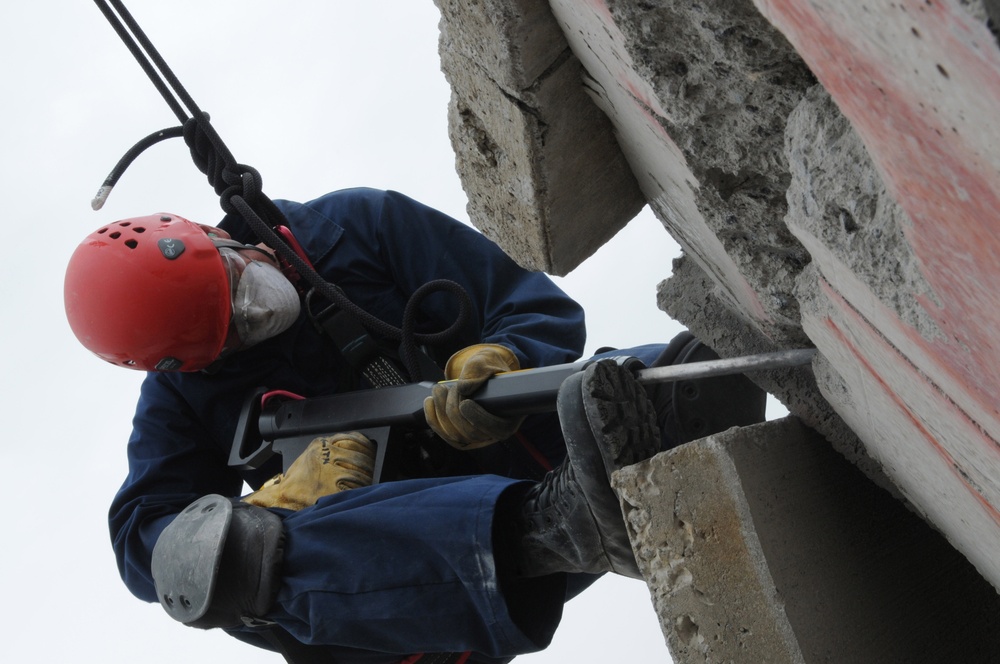 NAS Sigonella Firefighter training