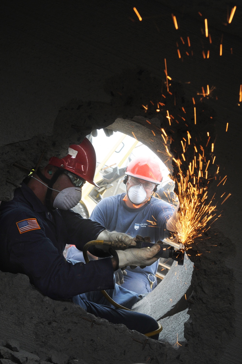 NAS Sigonella Firefighter training