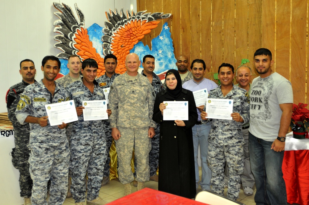 72nd IBCT and Iraq's Federal Police Team Up for Tactical Field Care Training in Baghdad