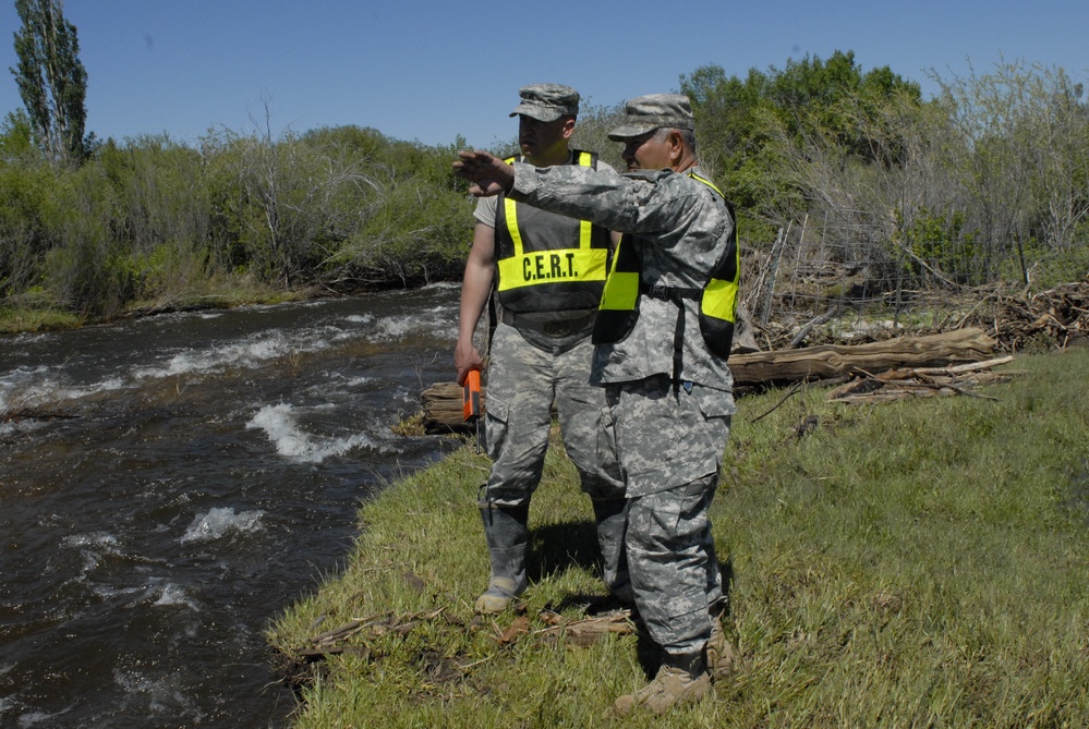 Guardsmen Use Civilian Skills to Spot Flood Safety Risks