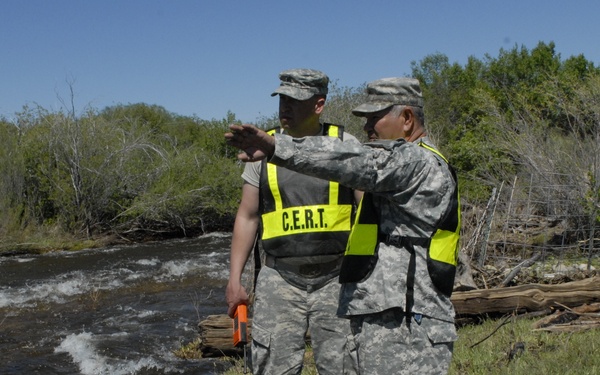 Guardsmen Use Civilian Skills to Spot Flood Safety Risks