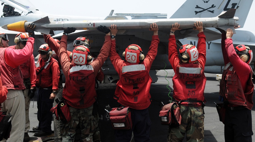 USS Dwight D. Eisenhower On Deployment