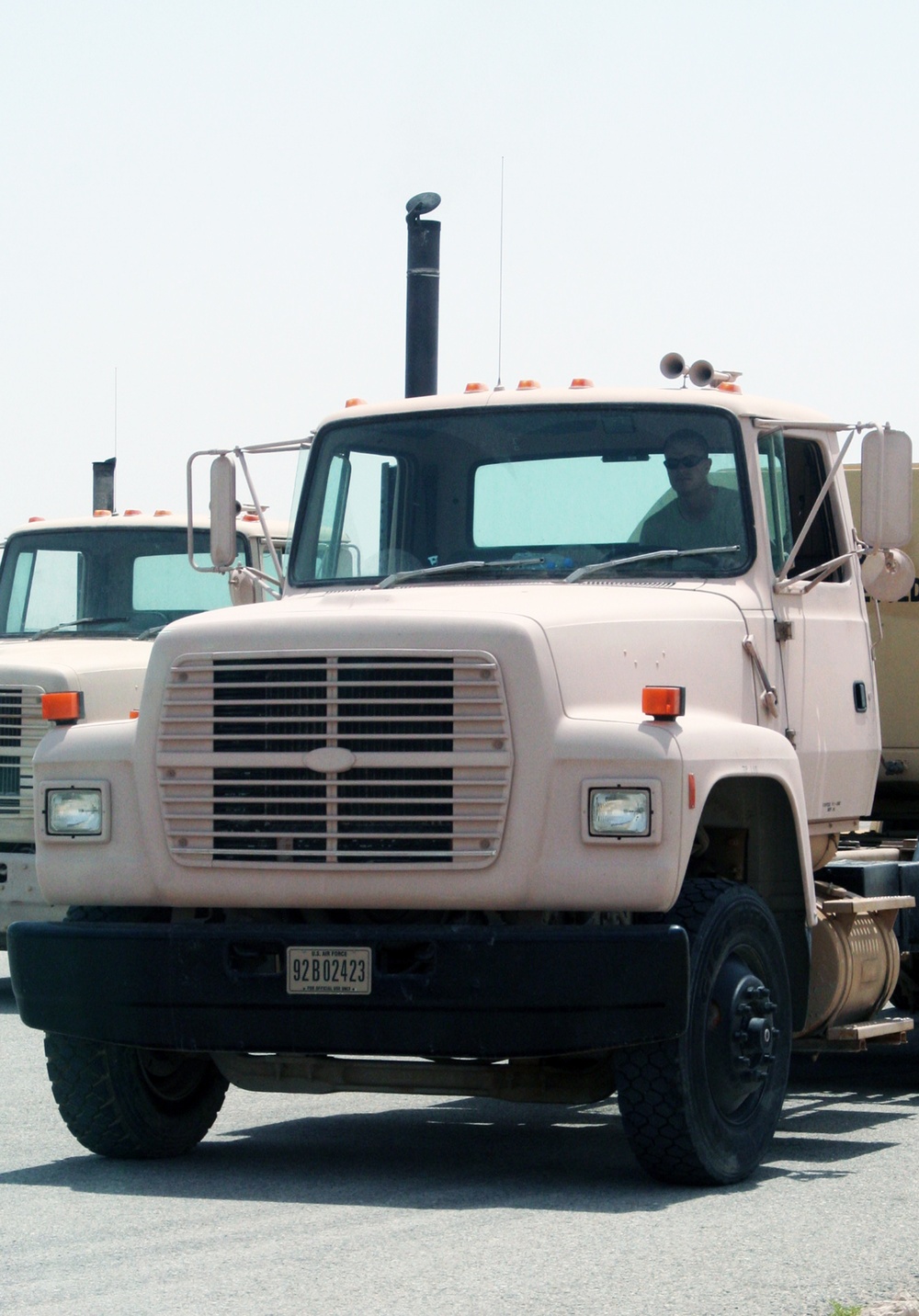 Air Transportation Airmen From the 380th Expeditionary Logistics Readiness Squadron's Air Terminal Operations Center Drives a 60,000-pound-capable Aircraft Loader to Unload a Plane During Operations for the 380th Air Expeditionary Wing at a Non-disclosed