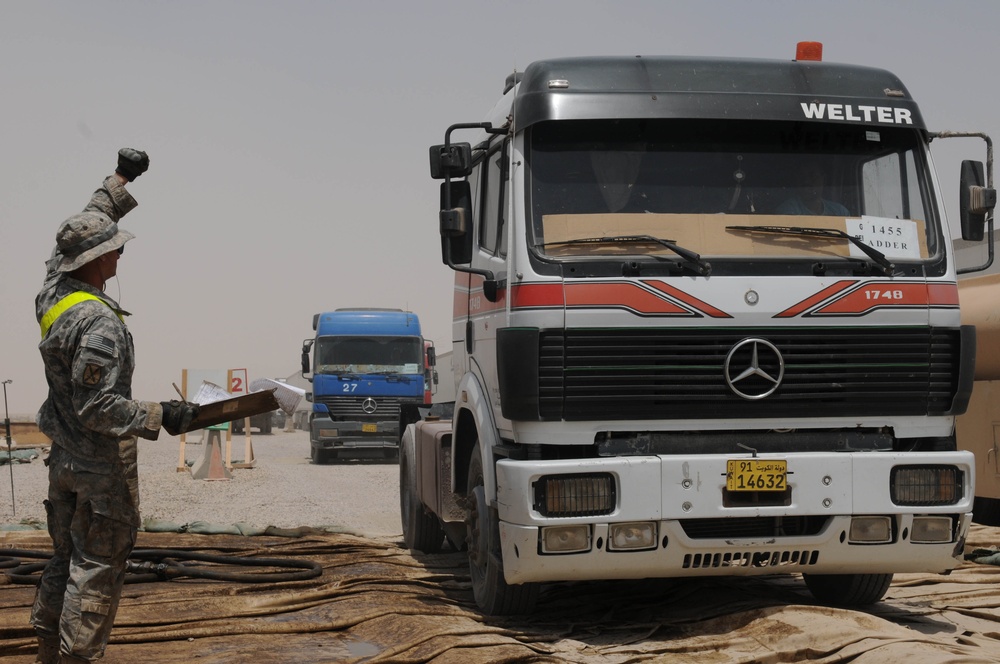 Petroleum company deploy as truckers
