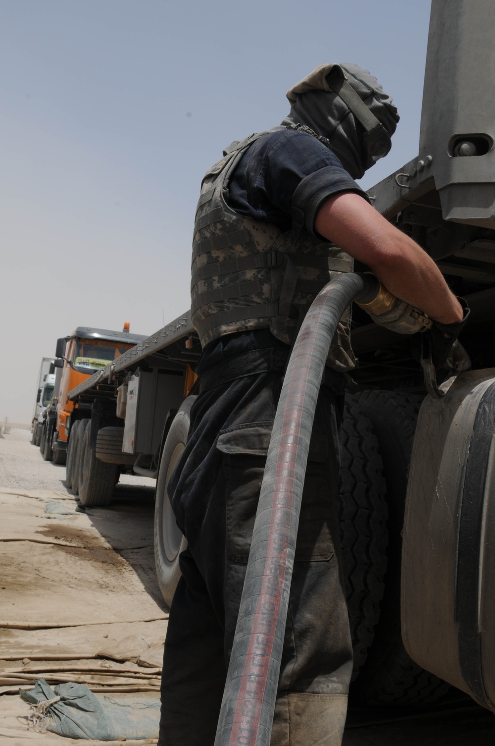 Petroleum company deploy as truckers