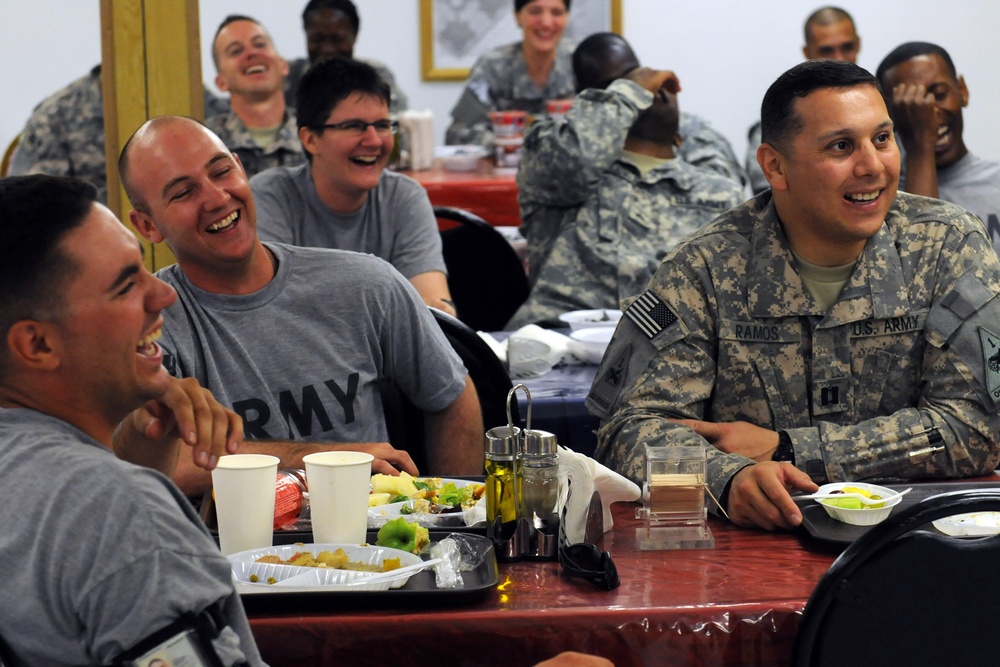 Comedians come to Iron Oasis, entertain USD-C Soldiers