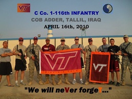 Deployed Virginia National Guardsmen remember VT tragedy