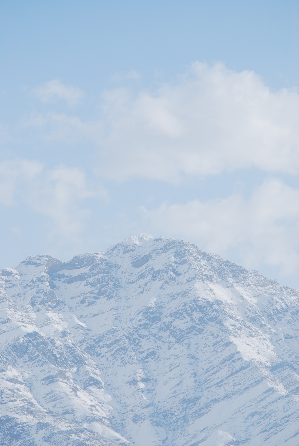 Winter on the Parwan Plains and Hindu Kush Mountains in Afghanistan