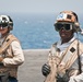 Crew members Awaits a F/A-18 Hornet Launch