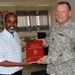 Civil Affairs Battalion Donates Books to Djiboutian Medical School