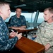 Gen. McChrystal on Bridge of Aircraft Carrier