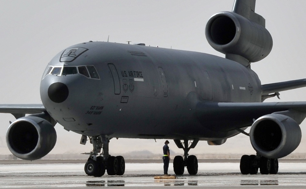 Air Force's Largest Tanker Keeps Up Global Air Refueling Effort in Southwest Asia