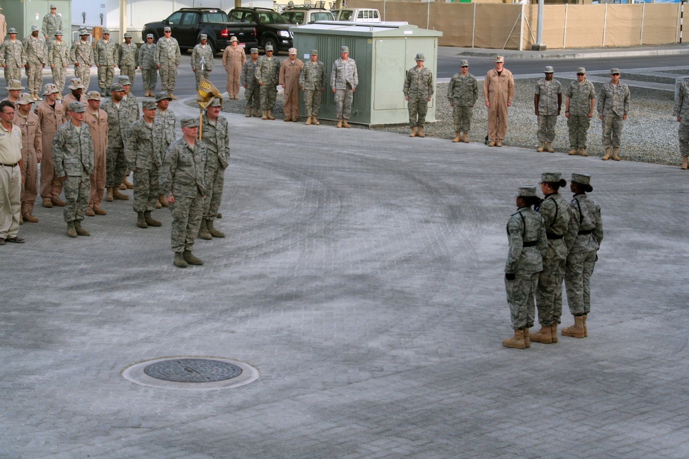 Operations Airmen Lead Deployed Retreat Ceremony in Southwest Asia