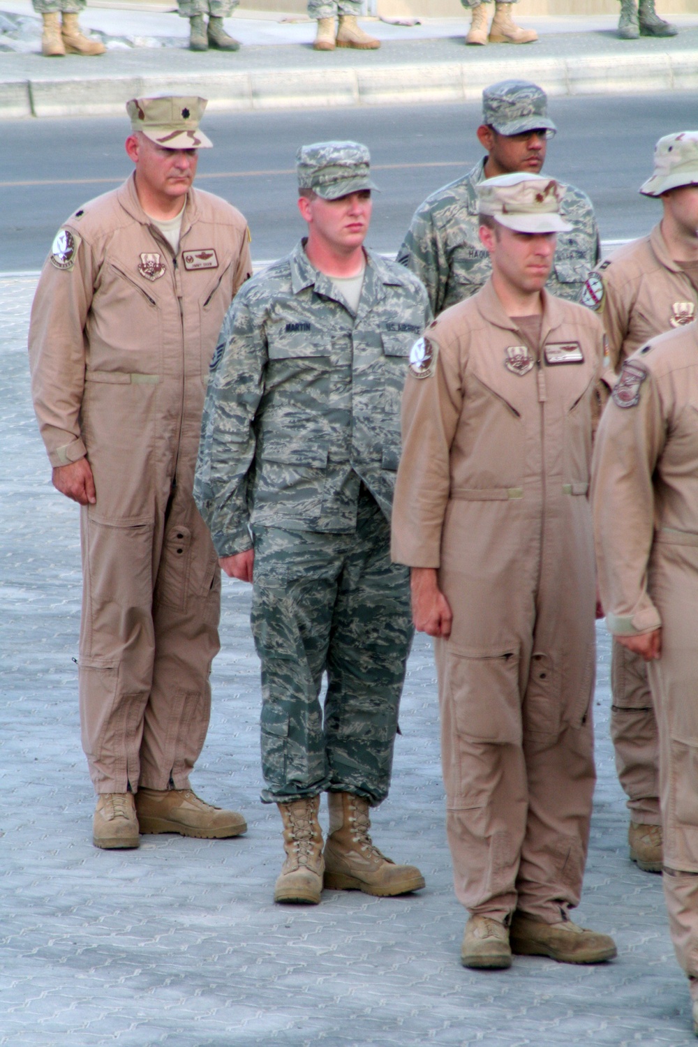 Operations Airmen Lead Deployed Retreat Ceremony in Southwest Asia