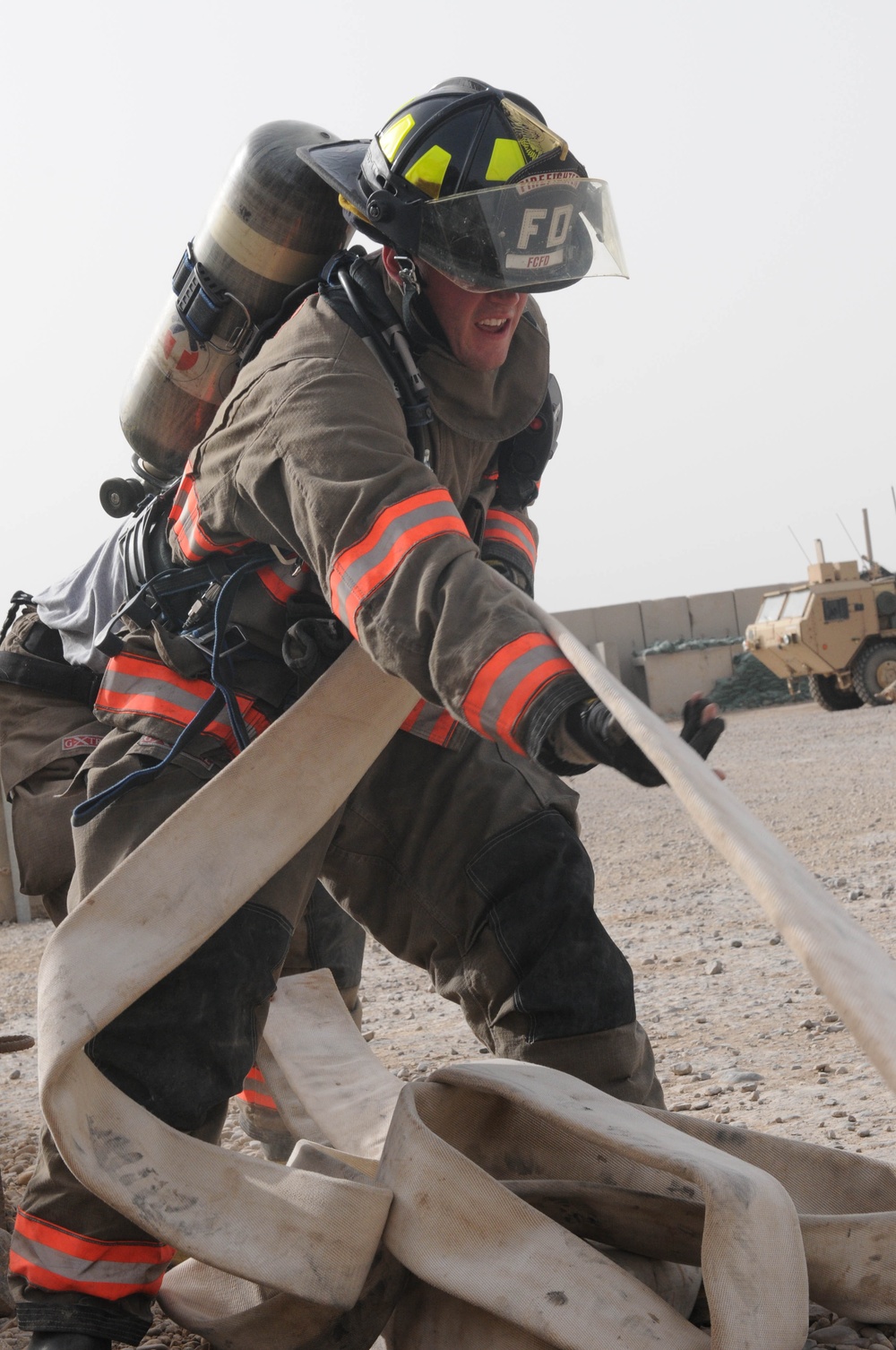 Firefighters first of their kind at COS Garry Owen