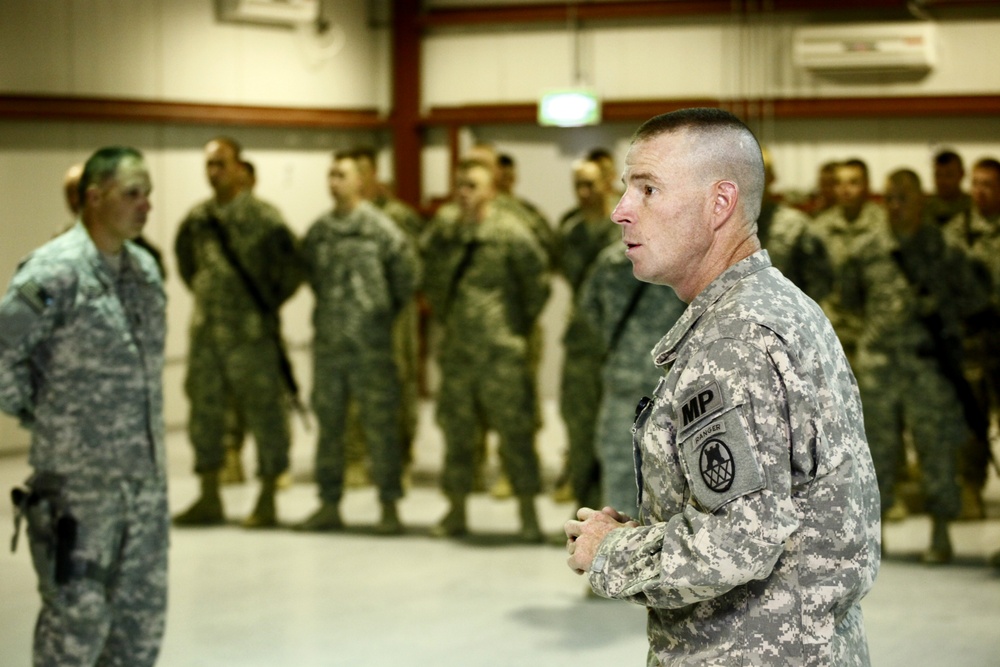 The 105th Military Police Battalion Patch Ceremony