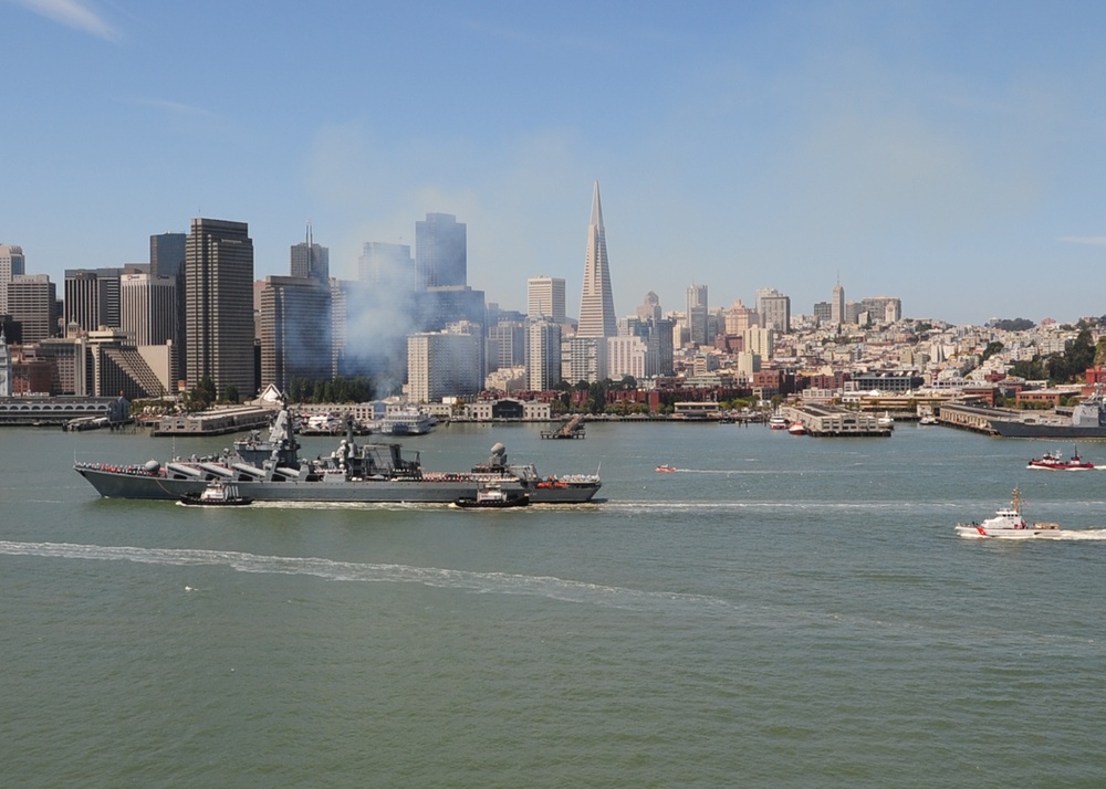 U.S. Coast Guard Assists Russian Vessel Varyag