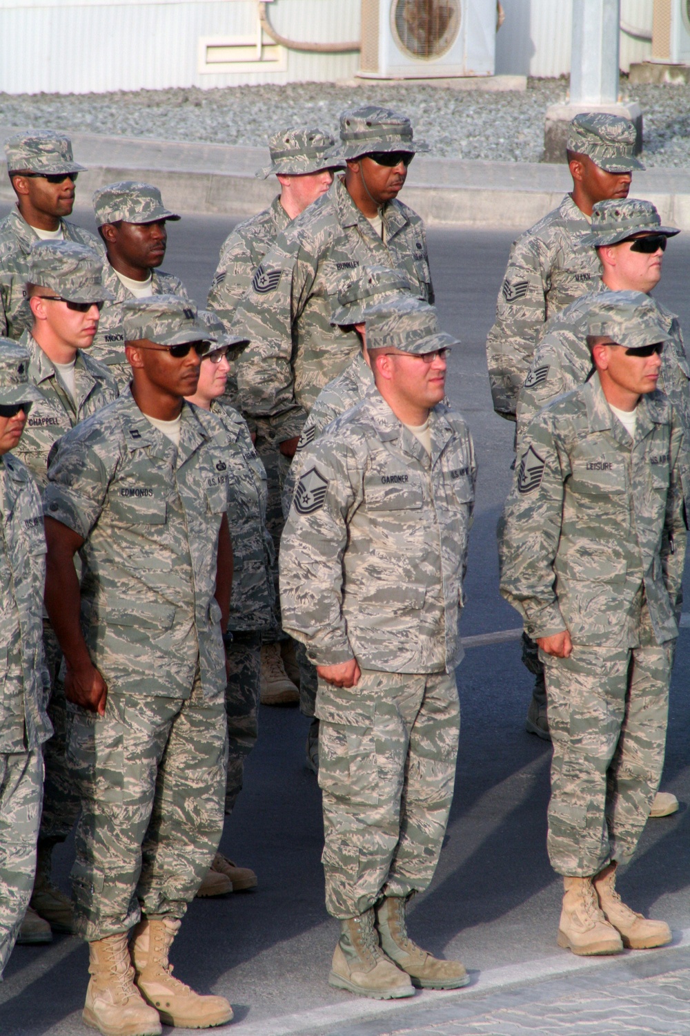 Deployed AWACS Airmen Lead Deployed Retreat Ceremony for 380th AEW