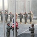 Deployed AWACS Airmen Lead Deployed Retreat Ceremony for 380th AEW