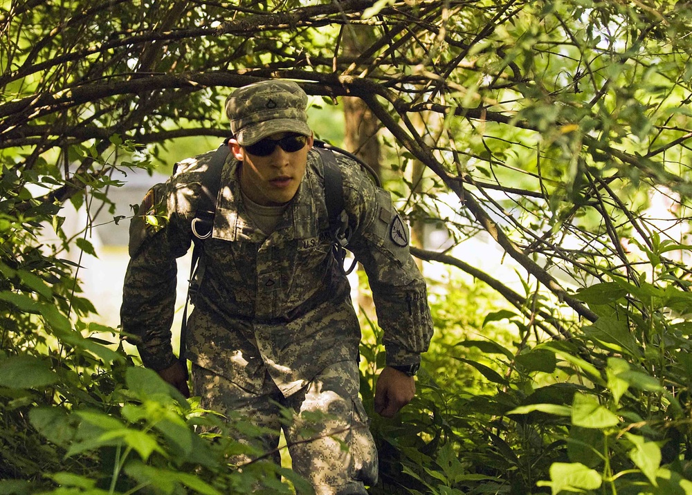 738th ASMC negotiates land navigation course, Camp Atterbury