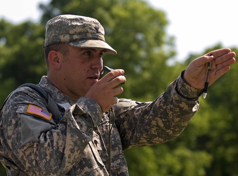 738th ASMC negotiates land navigation course, Camp Atterbury