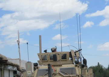 Soldiers operation around Combat Outpost Conlon