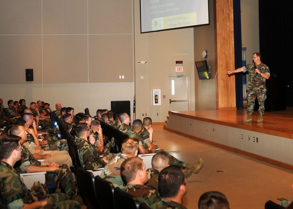 NMCB 74 Seabees Briefed on 101 Days of Summer Recreational Safety