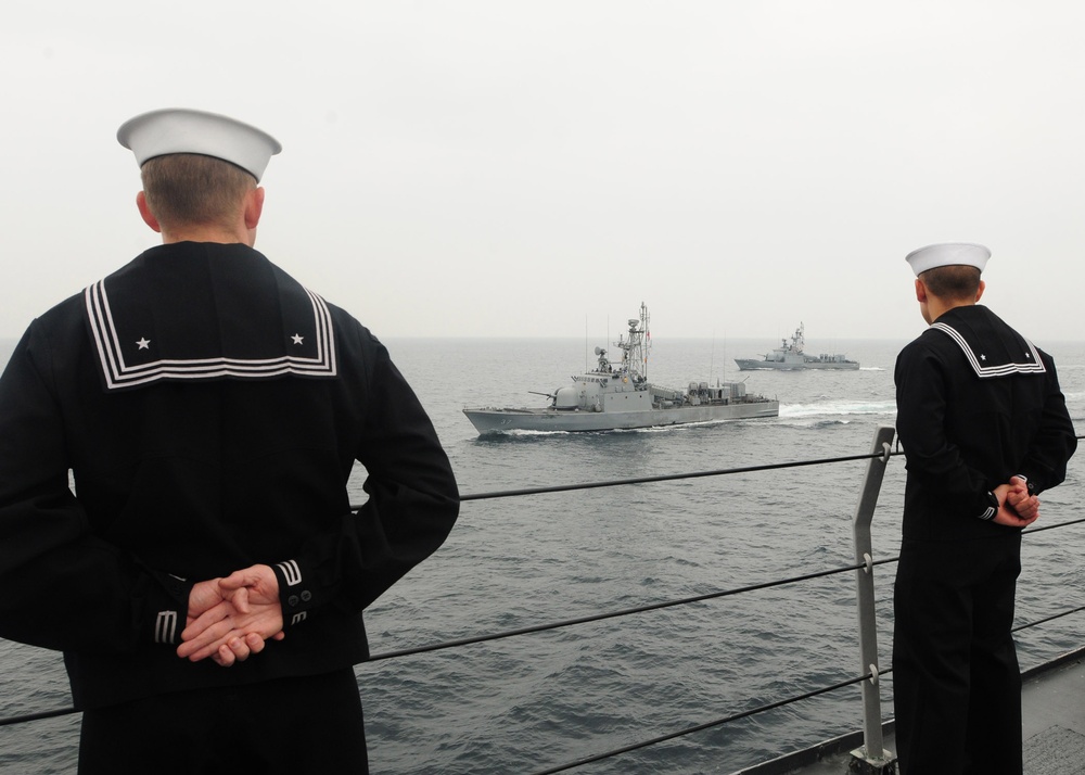 U.S. Navy participates in joint maneuvers