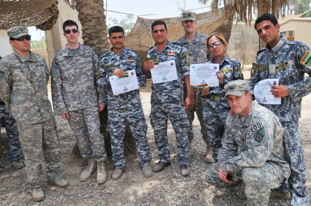 US Army Explosive Ordnance Disposal Team Training Makes Big Impact on an Iraqi Federal Police EOD Squad in Baghdad