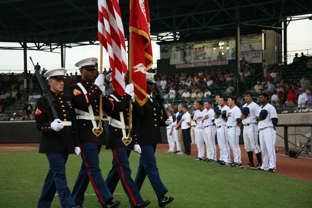 Marines Take Field:  VMAQ-4 Marines Take Summer Outing