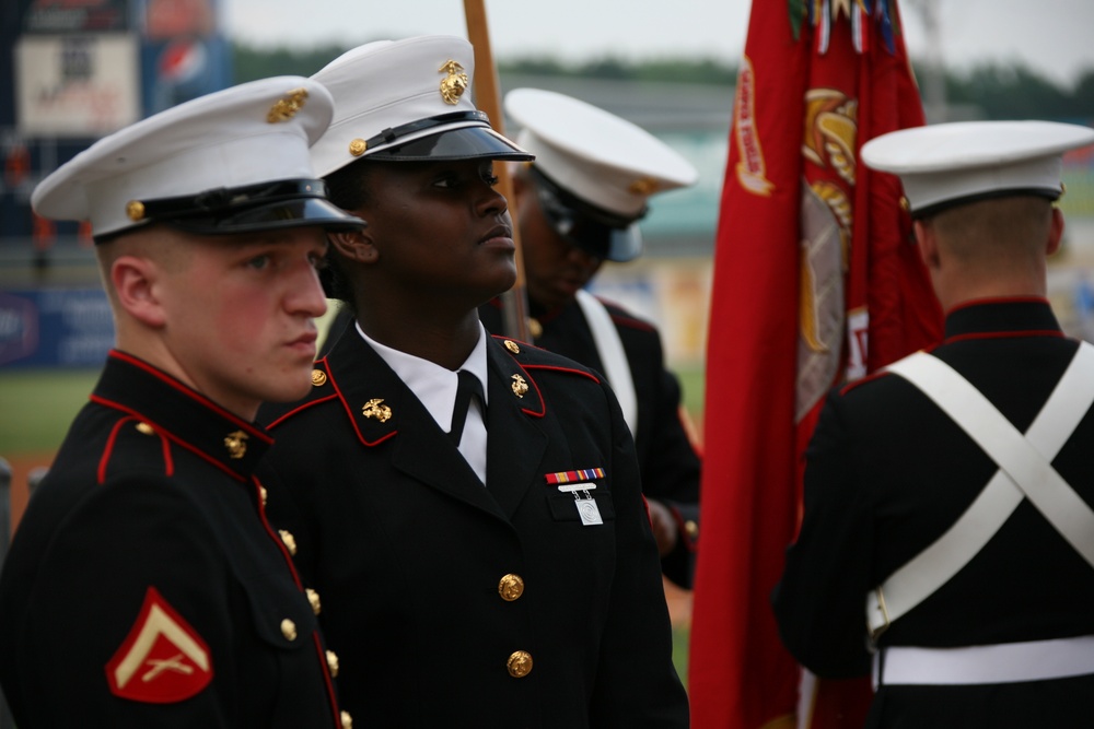 Marines Take Field:  VMAQ-4 Marines Take Summer Outing