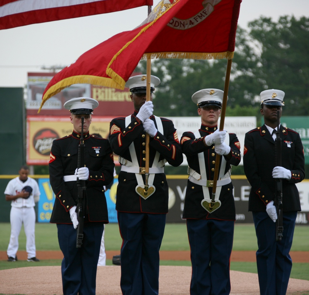Marines Take Field:  VMAQ-4 Marines Take Summer Outing