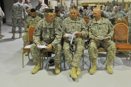 1st Battalion 141st Infantry Regiment, 72nd Infantry Brigade Combat Team, Welcomes Newly Promoted Sergeants to the Corps of the Noncommissioned Officer in Baghdad Ceremony