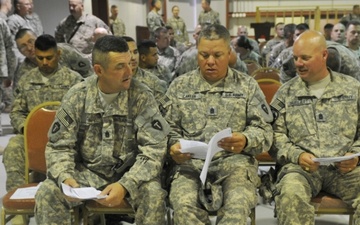 1-141 IN, 72nd IBCT, NCO holds Induction Ceremony in Baghdad
