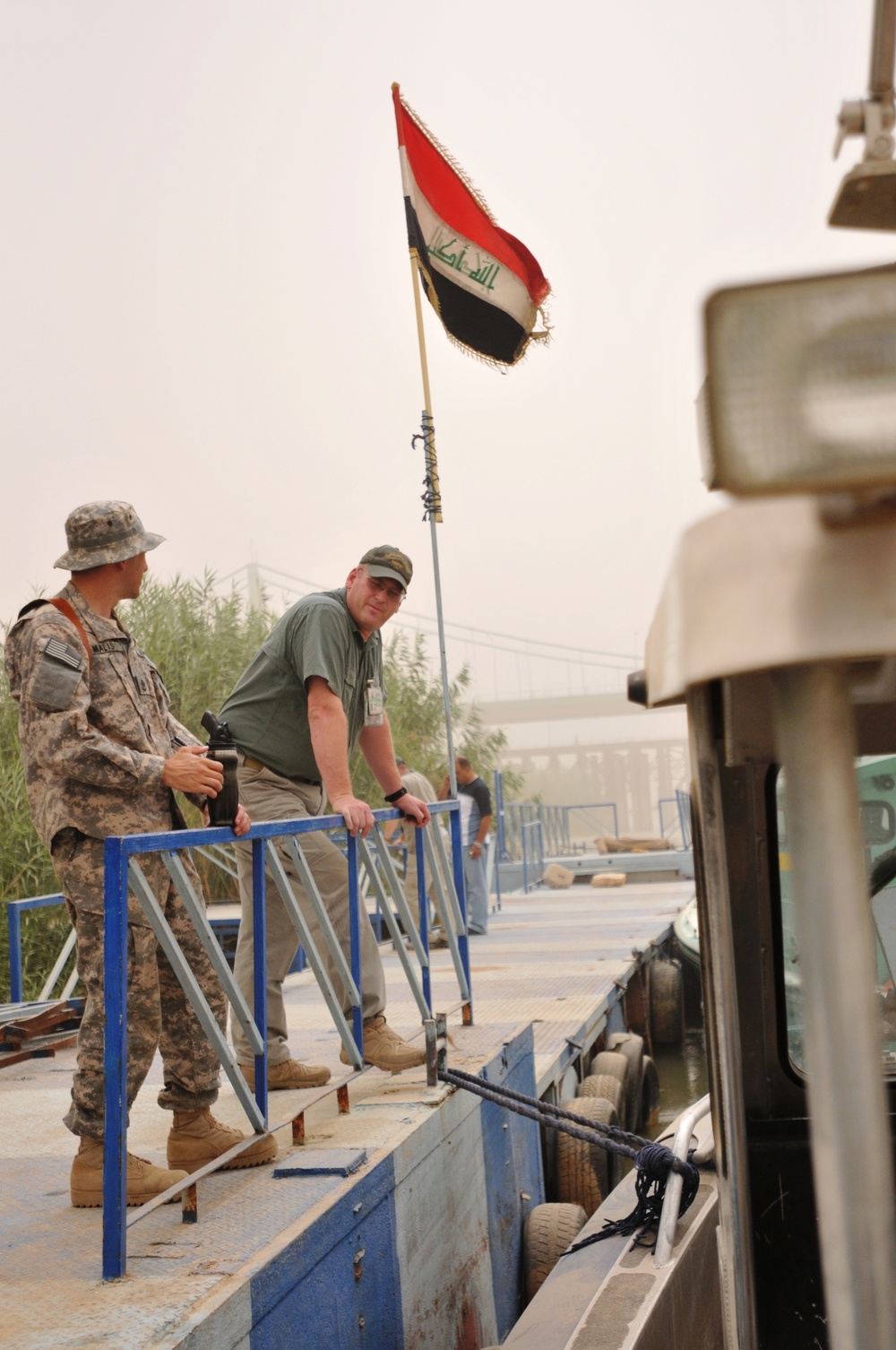 Navy Chief Visits Baghdad River Patrol