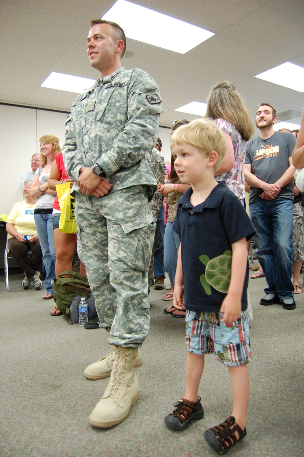 Families Welcome Home Soldiers
