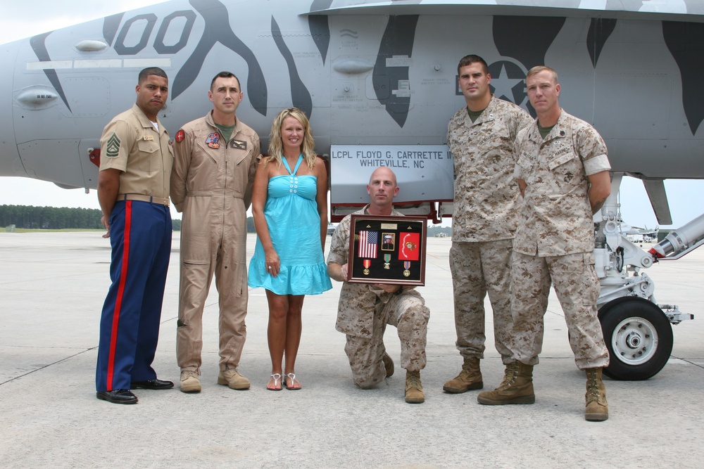 Fallen Marine honored by squadron, family