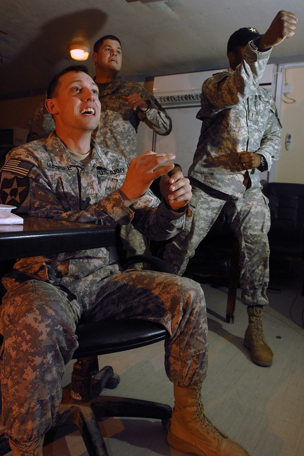 Raider Brigade Soldiers cheer on Team USA in World Cup