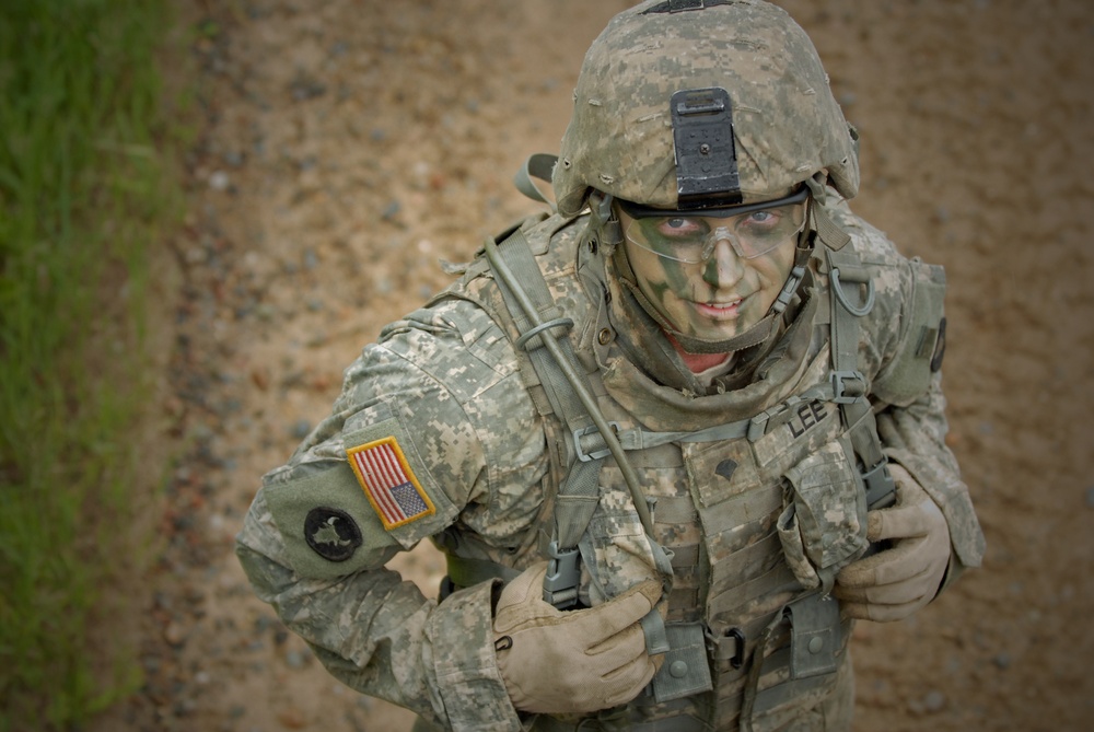 Infantryman Awaits Turn to Fire Tow Missile